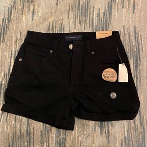 High Waisted Midi Shorts